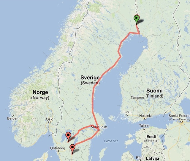 Flytt pågår nu av vargar från Övertorneå